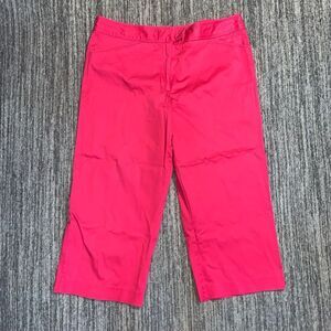 East 5th Women's 16‎ Secretly Slender Pink Cropped Pull on Pants High Rise